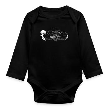Gott hat uns keinen Geist der Furcht gegeben - Baby Bio-Langarm-Body - Schwarz - Vorne
