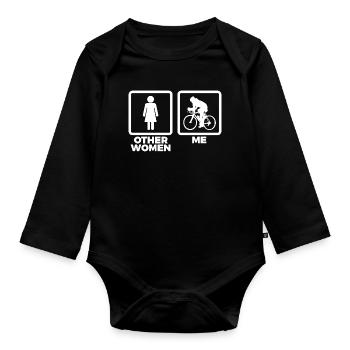 D’autres femmes et moi - Body Bébé bio manches longues - noir - Devant
