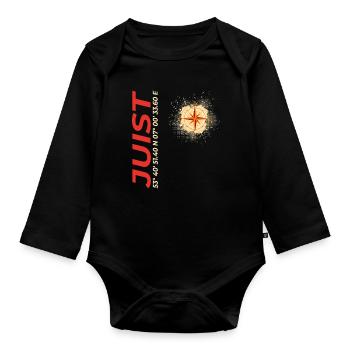 Juist - Baby Bio-Langarm-Body - Schwarz - Vorne