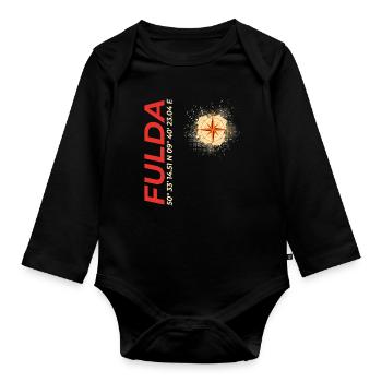 Fulda - Baby Bio-Langarm-Body - Schwarz - Vorne