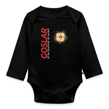 Goslar - Baby Bio-Langarm-Body - Schwarz - Vorne