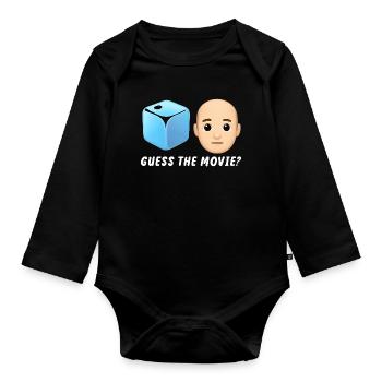 Film Mystery Design - Baby Bio-Langarm-Body - Schwarz - Vorne