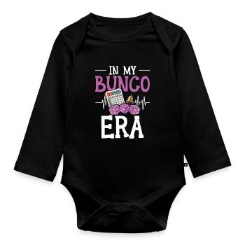 À mon époque Bunco - Body Bébé bio manches longues - noir - Devant