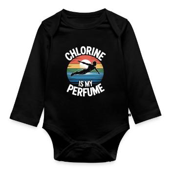 Kunstspringen Turmspringer Sprungbrett - Baby Bio-Langarm-Body - Schwarz - Vorne