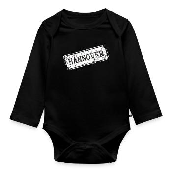 Hanover Design sur les vêtements - Body Bébé bio manches longues - noir - Devant