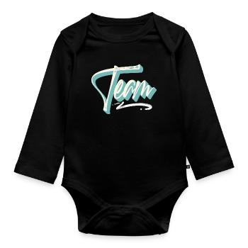 Team - Baby Bio-Langarm-Body - Schwarz - Vorne