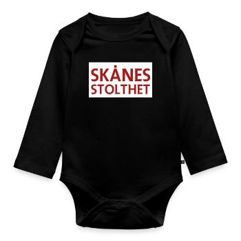 La fierté de la Scanie - Body Bébé bio manches longues - noir - Devant