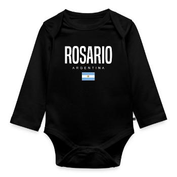 Rosario Argentine Argentin - Body Bébé bio manches longues - noir - Devant