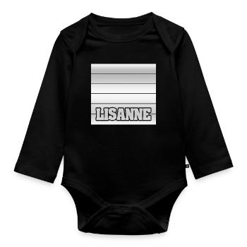 Lisanne - Baby Bio-Langarm-Body - Schwarz - Vorne