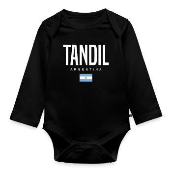 Tandil Argentine Argentin - Body Bébé bio manches longues - noir - Devant