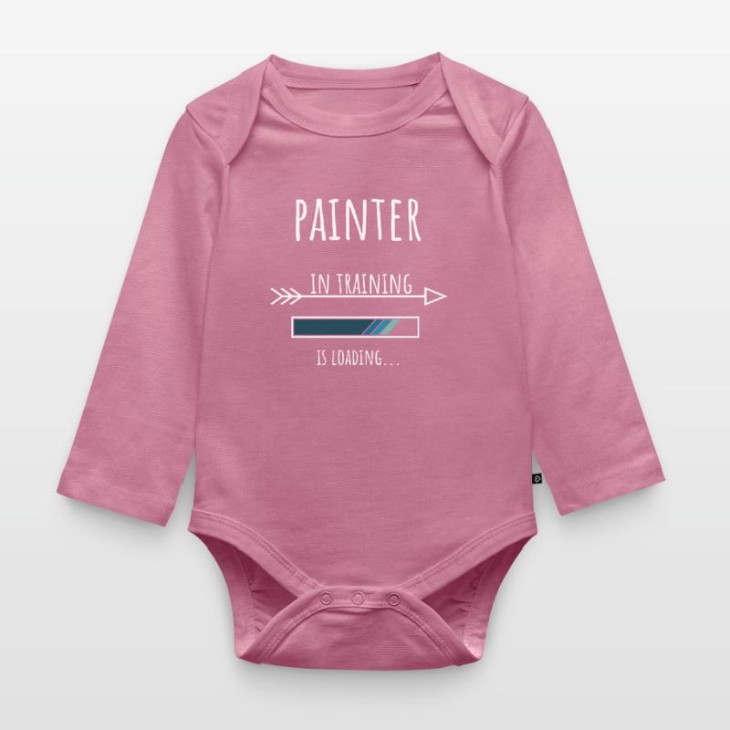 Painter Gift Profession Training Painter Organic Longsleeve Baby Bodysuit