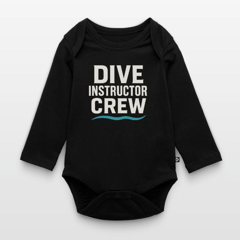 Scuba Instructor Dive Crew Pride Teaching Organic Longsleeve Baby Bodysuit
