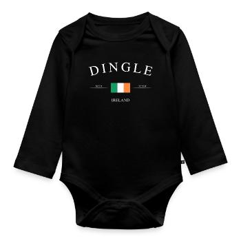 Dingle, Irlande – Souvenirs et cadeaux de vacances - Body Bébé bio manches longues - noir - Devant