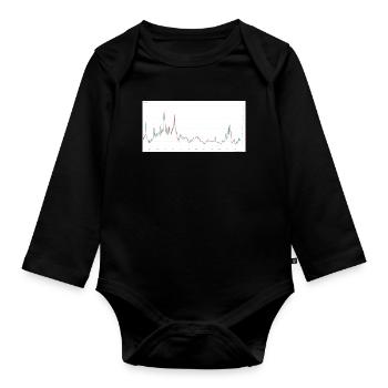T-shirt graphique « Share The Gains » - Body Bébé bio manches longues - noir - Devant