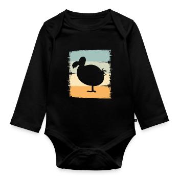 dodo - Organic Longsleeve Baby Bodysuit - black - Front