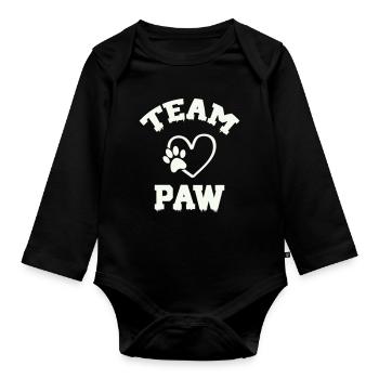 Équipe Paw Pfote - Body Bébé bio manches longues - noir - Devant