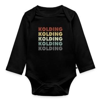 Kolding - Denmark - Denmark - Scandinavia - Organic Longsleeve Baby Bodysuit - black - Front