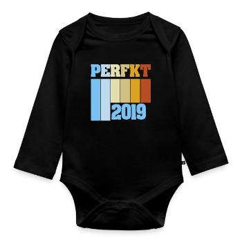 Édition unique 2019 - Body Bébé bio manches longues - noir - Devant