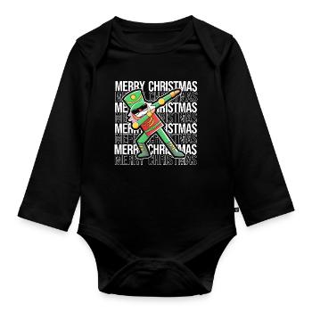 Casse-noisette de Noël - Body Bébé bio manches longues - noir - Devant