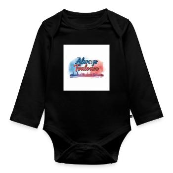 Always Toulouse - Organic Longsleeve Baby Bodysuit - black - Front