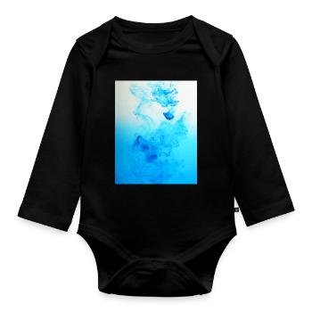 A drop of What If : First Edition - Organic Longsleeve Baby Bodysuit - black - Front
