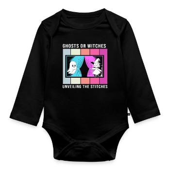 Révélation du sexe d’Halloween - Body Bébé bio manches longues - noir - Devant