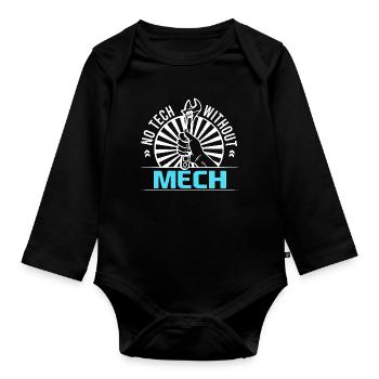 Mechanical Engineering Mechanical Engineer - Organic Longsleeve Baby Bodysuit - black - Front