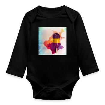 Popsicle - Body Bébé bio manches longues - noir - Devant