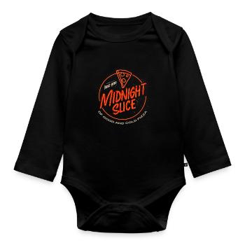 Midnight Slice - Baby Bio-Langarm-Body - Schwarz - Vorne