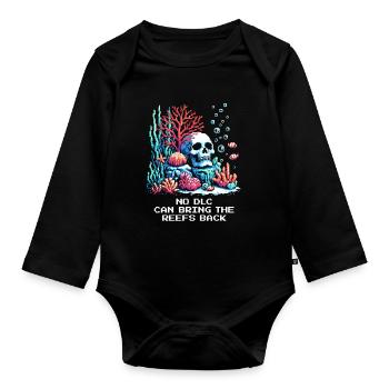 Aucun DLC ne ramène les récifs | Récif corallien - Body Bébé bio manches longues - noir - Devant