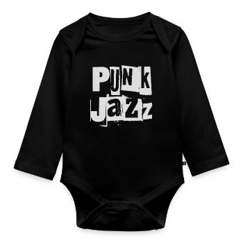 Punk Jazz Fusion - Baby Bio-Langarm-Body - Schwarz - Vorne