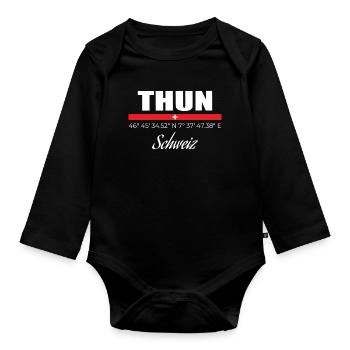 Thun - Baby Bio-Langarm-Body - Schwarz - Vorne