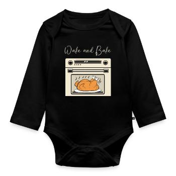 Thanksgiving Maman Maman Maman Grand-mère - Body Bébé bio manches longues - noir - Devant