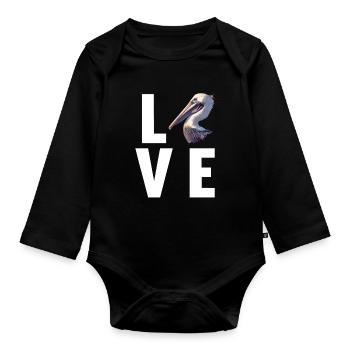 Pelikane Pelikan - Baby Bio-Langarm-Body - Schwarz - Vorne