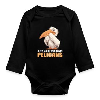 Pelikane Pelikan - Baby Bio-Langarm-Body - Schwarz - Vorne