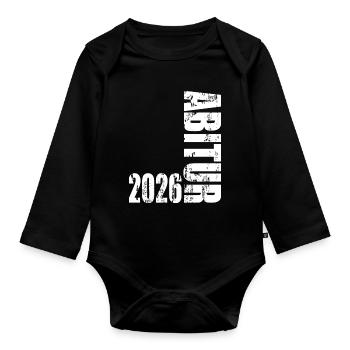 Abitur 2026 - Body Bébé bio manches longues - noir - Devant
