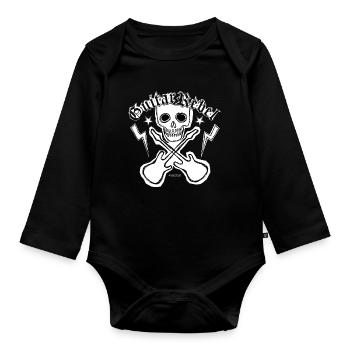 Guitar Rebel - Patchstyle - Baby Bio-Langarm-Body - Schwarz - Vorne