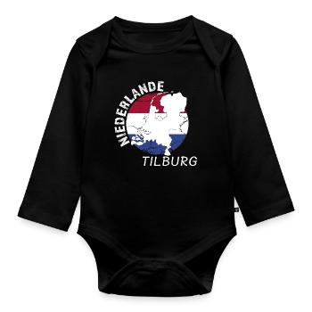 Tilburg - Baby Bio-Langarm-Body - Schwarz - Vorne