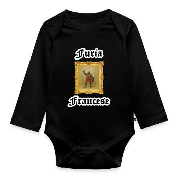 Furia Francese - Organic Longsleeve Baby Bodysuit - black - Front