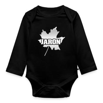 Jaron Jaron - Organic Longsleeve Baby Bodysuit - black - Front