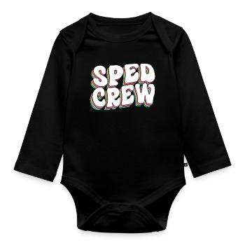 Special Needs School Teacher Special Education Pedagogue - Organic Longsleeve Baby Bodysuit - black - Front