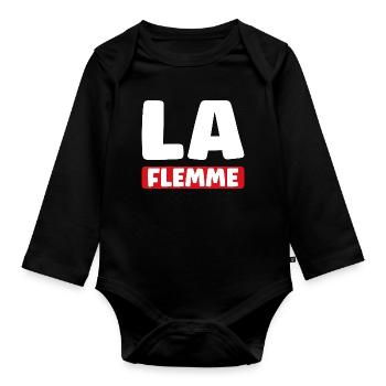 Faul - Baby Bio-Langarm-Body - Schwarz - Vorne