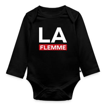 Faul - Baby Bio-Langarm-Body - Schwarz - Vorne