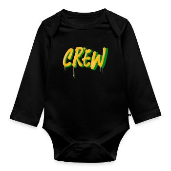 Crew - Baby Bio-Langarm-Body - Schwarz - Vorne