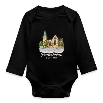 Paderborn - Body Bébé bio manches longues - noir - Devant