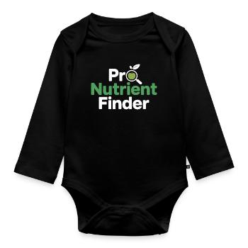 Diététiste certifiée en nutrition - Body Bébé bio manches longues - noir - Devant