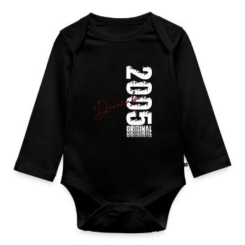 20th Birthday Original December Volume 2005 - Organic Longsleeve Baby Bodysuit - black - Front