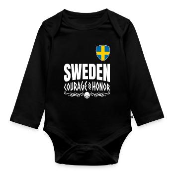 Sweden Nordic Spirit - Body Bébé bio manches longues - noir - Devant