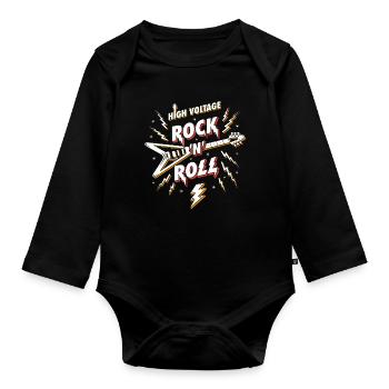 Hochspannungs-Rock'n'Roll-Gitarre - Baby Bio-Langarm-Body - Schwarz - Vorne