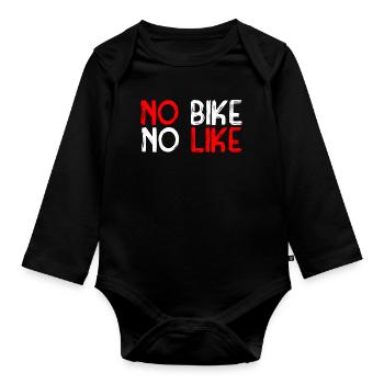 Cyclisme - Body Bébé bio manches longues - noir - Devant